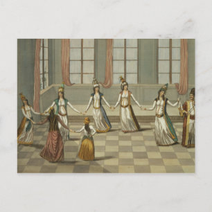 Carte Postale Dance that is fashionable with the Greek women of