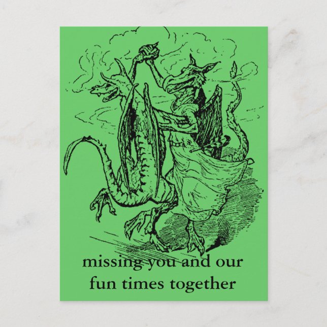 Carte postale Dancing Dragons (Devant)
