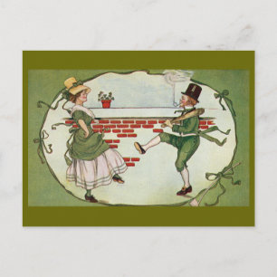 Carte Postale Dancing Leprechauns Vintage St. Patrick's Day