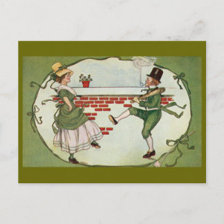 Carte Postale Dancing Leprechauns Vintage St. Patrick's Day