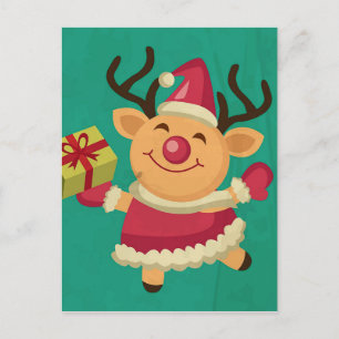 Carte postale Dancing Reindee