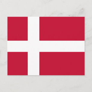 Carte Postale Danemark drapeau