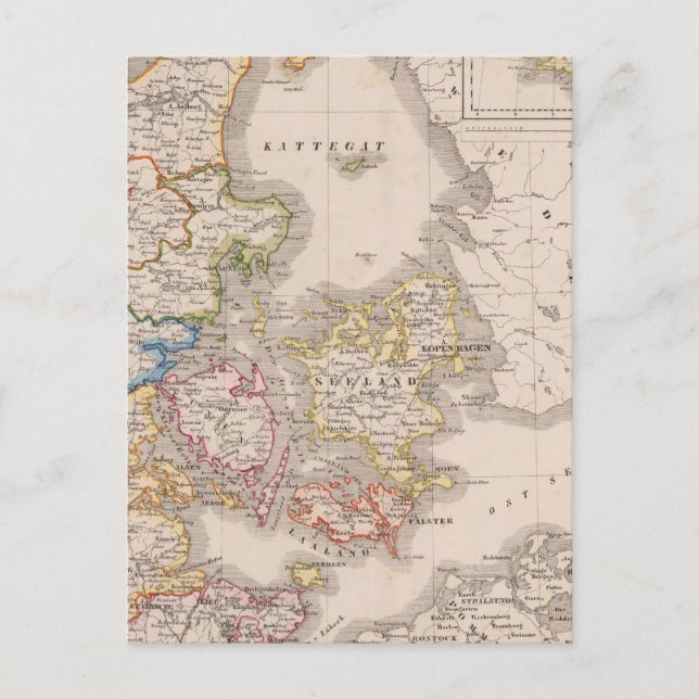 Carte Postale Danemark et Allemagne (Devant)