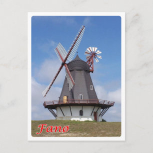 Carte Postale Danemark - Fanø - phare -
