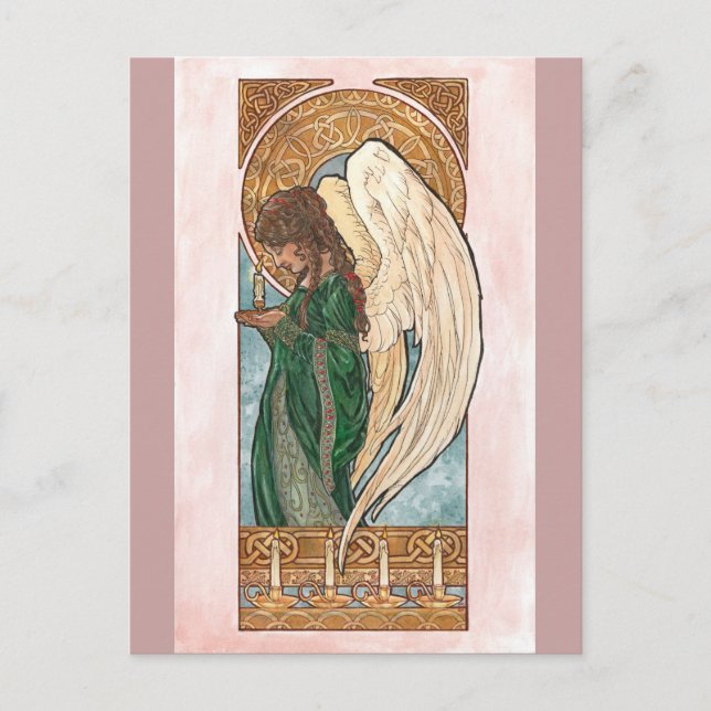 Carte postale d'ange de Noël (Devant)