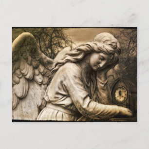Carte postale d'ange gothique