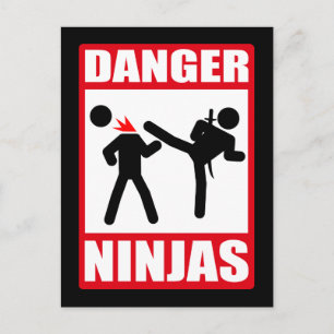 Carte Postale Danger Ninjas