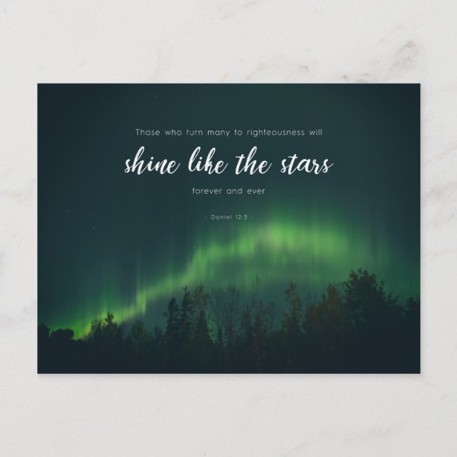 Carte Postale Daniel 12:3 - Brille comme les étoiles (Devant)