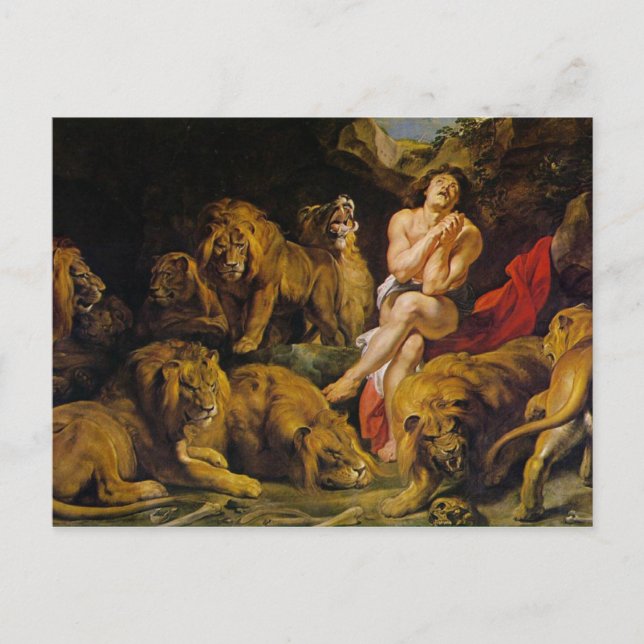 Carte Postale Daniel dans le Den du Lion (Devant)