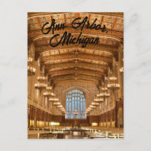 Carte postale d'Ann Arbor, Michigan