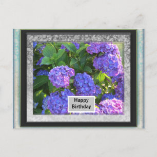 Carte postale d'anniversaire avec cadre photo