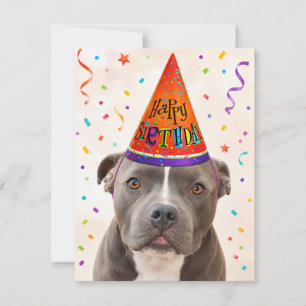 Carte postale d'anniversaire Chien de sauvetage Ze
