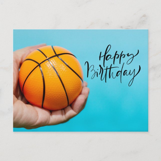 Carte postale d'anniversaire de basket-ball (Devant)