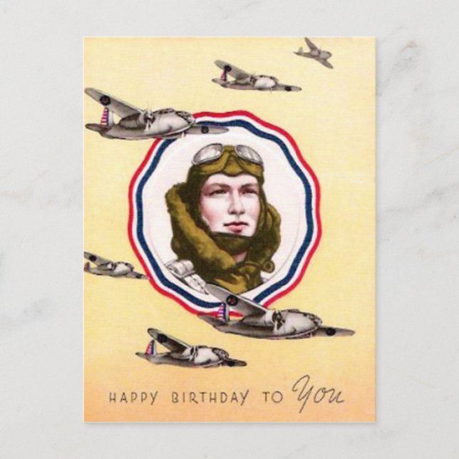 Carte postale d'anniversaire de la Force aérienne  (Devant)