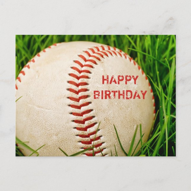 Carte postale d'anniversaire du baseball (Devant)