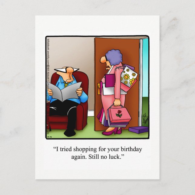 Carte postale d'anniversaire humoristique drôle (Devant)