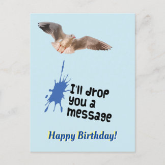 Carte postale d'anniversaire Joyeux Mouette Vous l