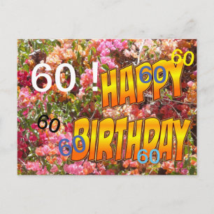 Carte postale d'anniversaire modèle d'âge de bouga