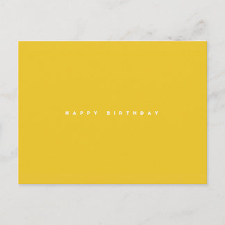 Carte postale d'anniversaire tout simplement heure