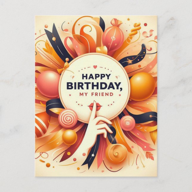 Carte postale d'anniversaire unique (Devant)