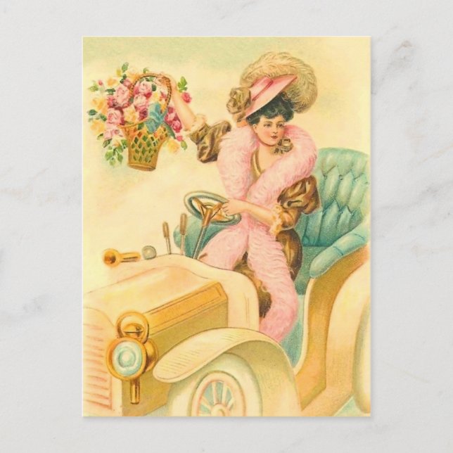 Carte postale d'anniversaire vintage (Devant)