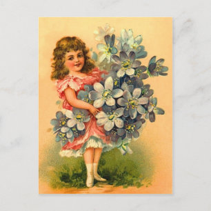 Carte postale d'anniversaire vintage