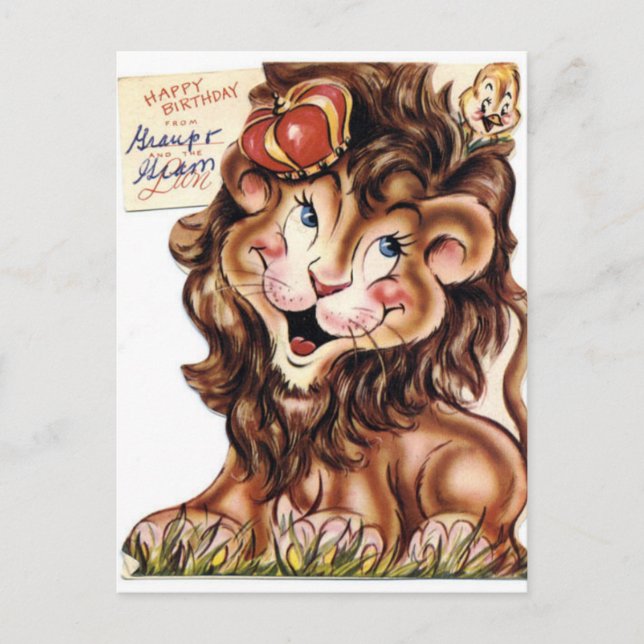 Carte postale d'anniversaire vintage (Devant)