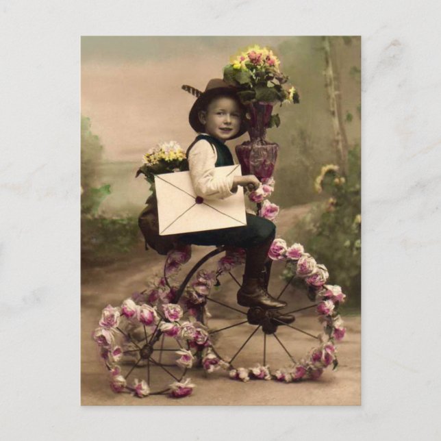 Carte postale d'anniversaire vintage (Devant)