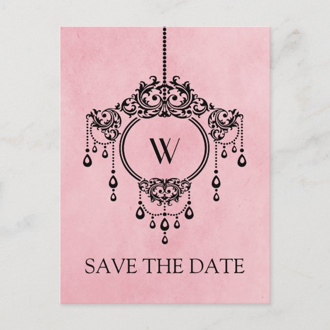 Carte postale d'annonce de mariage à suspendre lus (Devant)