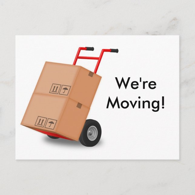 Carte postale d'annonce de nouvelle adresse "Nous  (Devant)