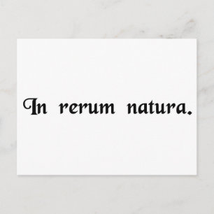 Carte Postale Dans la nature des choses.