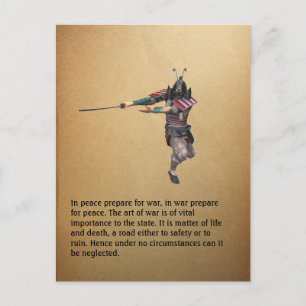 Carte Postale Dans la paix préparez-vous à la guerre, dans…