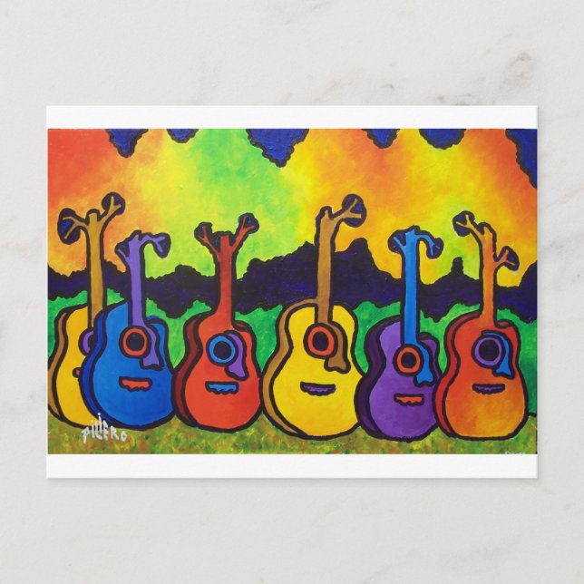 Carte Postale Dans la vie je chante par piliero (Devant)