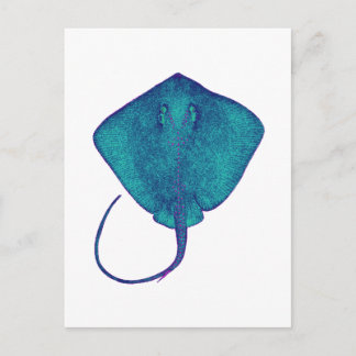 CARTE POSTALE DANS LE BLEU