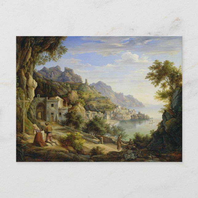 Carte Postale Dans le golfe de Salerne, 1826 (Devant)