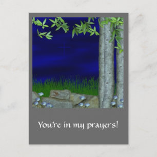 CARTE POSTALE DANS LE JARDIN