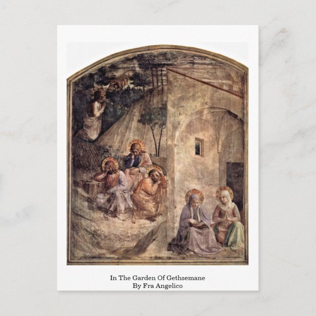 Carte Postale Dans Le Jardin De Gethsémani Par Fra Angelico (Devant)