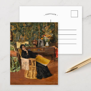 Carte Postale Dans le Studio   William Merritt Chase