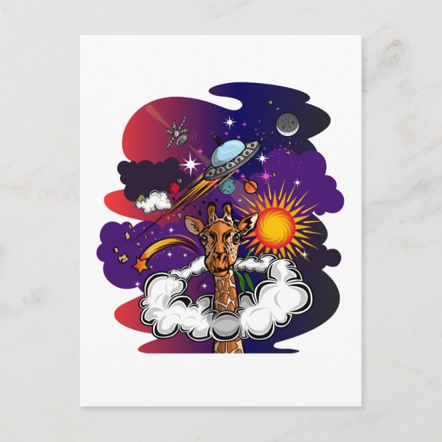 Carte Postale Dans Les Étoiles (Devant)