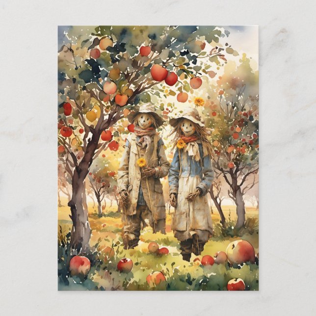 Carte Postale Dans L'Orchard D'Apple (Devant)