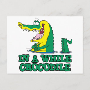 Carte Postale dans un moment crocodile