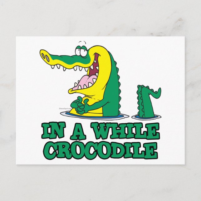 Carte Postale dans un moment crocodile (Devant)