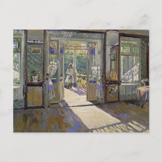 Carte Postale Dans une maison, 1913 (Devant)