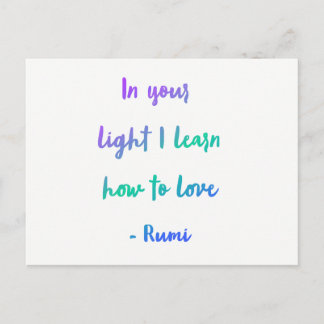Carte Postale Dans votre lumière