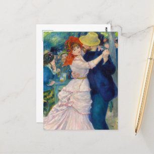 Carte Postale Danse à Bougival par Pierre-Auguste Renoir