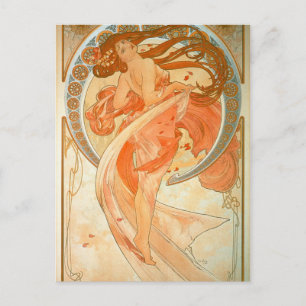 Carte Postale "Danse" - Art Nouveau - Alphonse Mucha