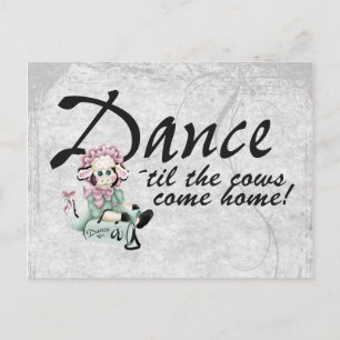 Carte Postale Danse avec les vaches