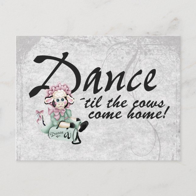 Carte Postale Danse avec les vaches (Devant)