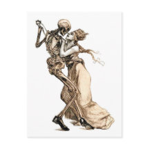 Carte postale Danse avec mort