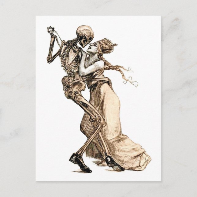 Carte postale Danse avec mort (Devant)